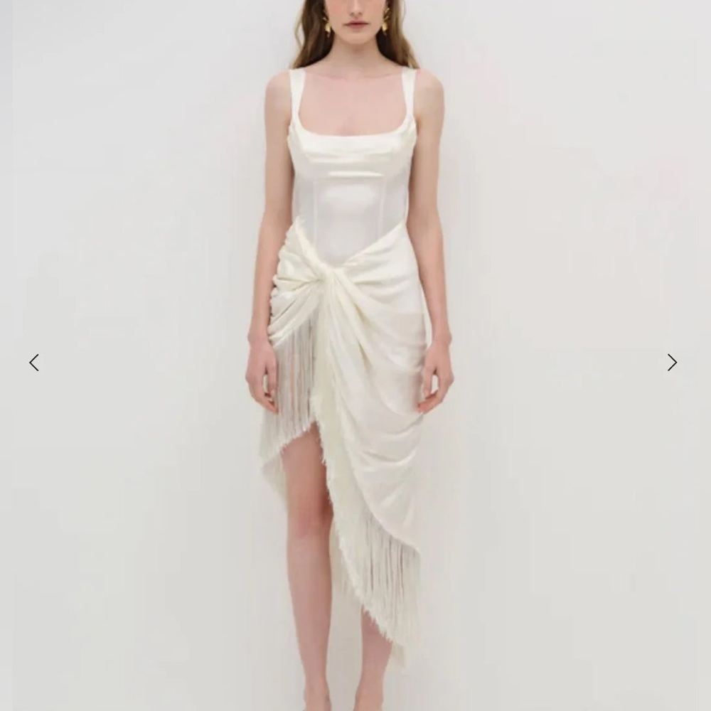 For Love And Lemons White Midi Dress